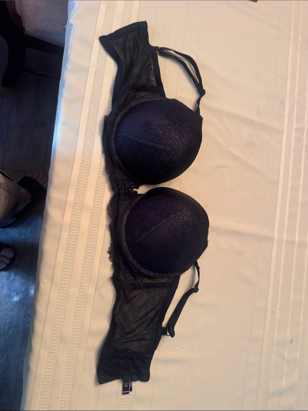 Victoria's Secret Black Lace Padded Underwire Bra